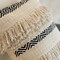 Deerlux 16" Handwoven Cotton Throw Pillow Cover with Boho Design and Fringed Lines, Natural QI004308 - alternate 6
